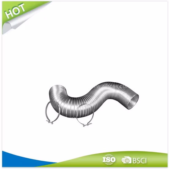 Flexibler Aluminiumkanal mit Schraubklemmen, 110 mm x 2,2 m